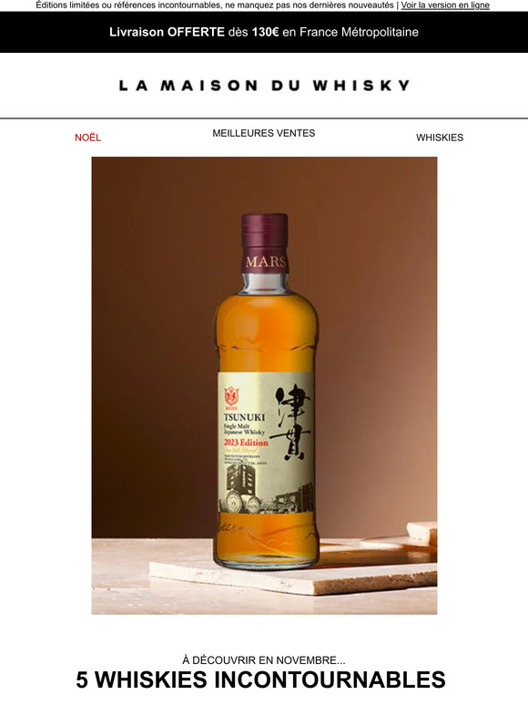 Les 5 whiskies à découvrir en novembre