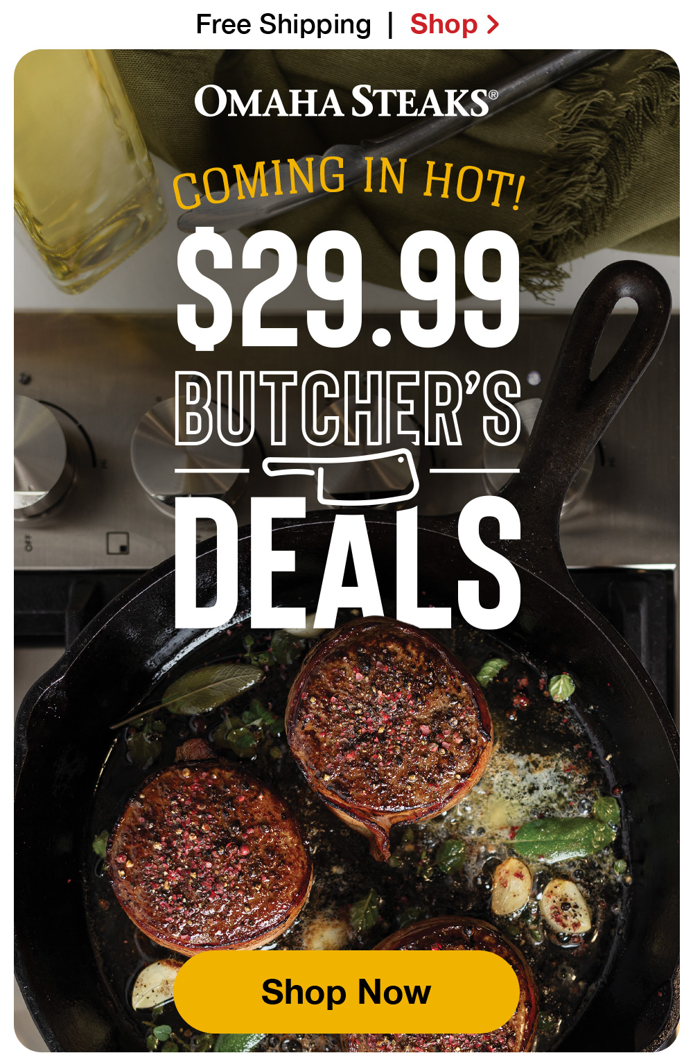 Ho-Ho-hold up! $30 Reward Card ENDS soon. - Omaha Steaks