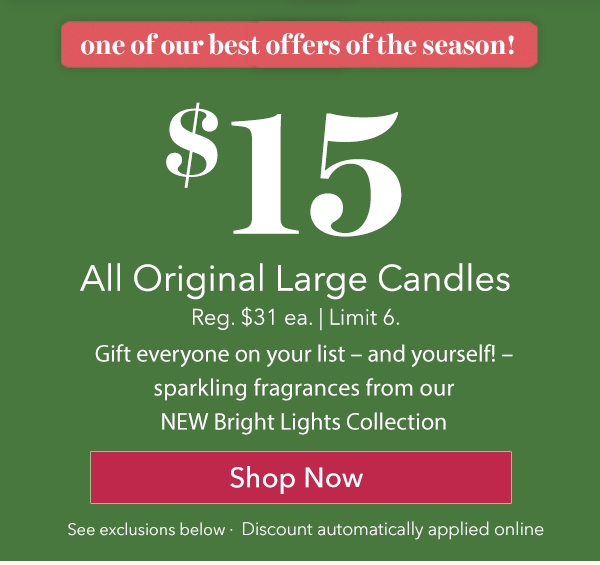 Yankee Candle Company Last Chance! 15 Large Candles = the perfect