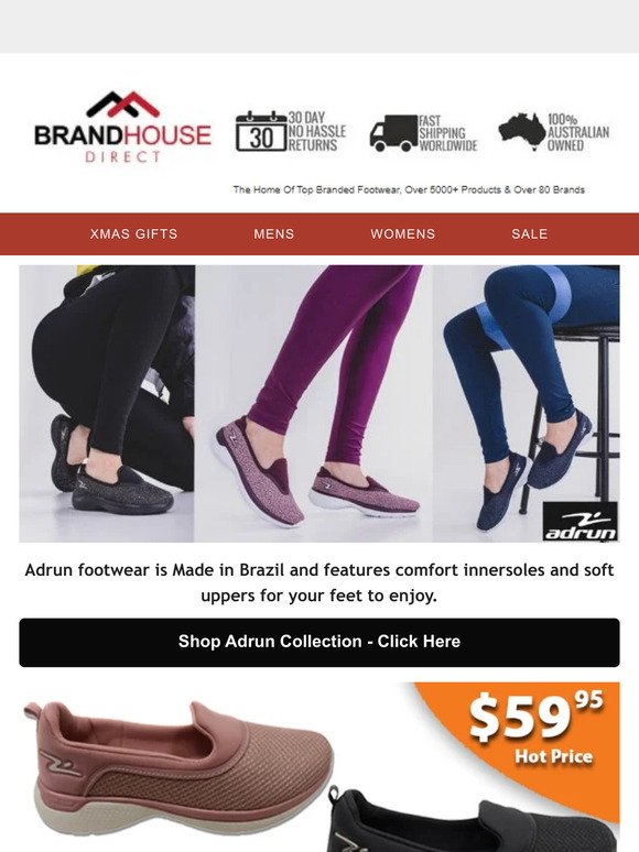 ◾◼️⬛ Adrun footwear ⬛◼️◾ Comfortable Brazilian shoes Under $60!