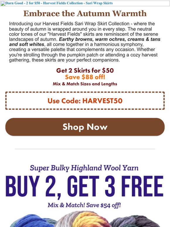 Darn Good Yarn: Your Waist's Best Friend: The Perfect Skirt ๐ + Buy 2