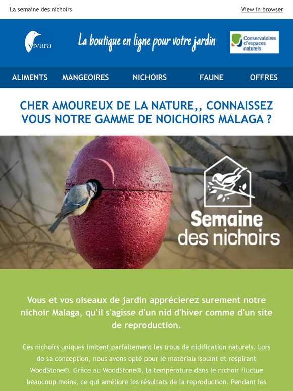 Chez soi, dans le nichoir ‘’Malaga’’  !