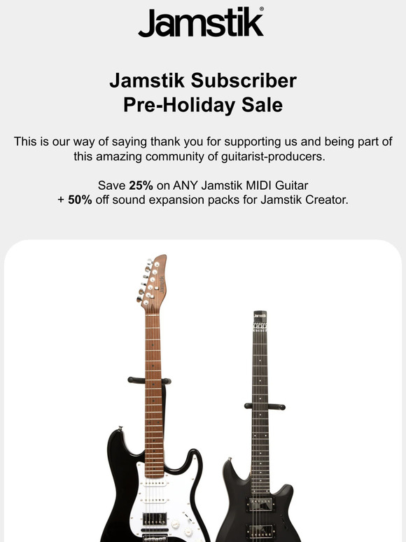Jamstik Subscriber-Exclusive Sale