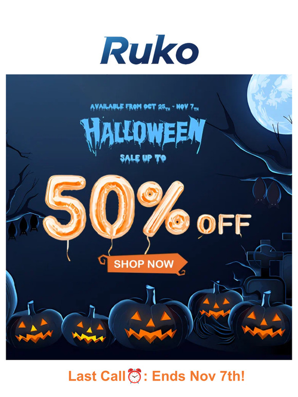 ⏰Only 3 Days Left on Our Halloween Sale🎃