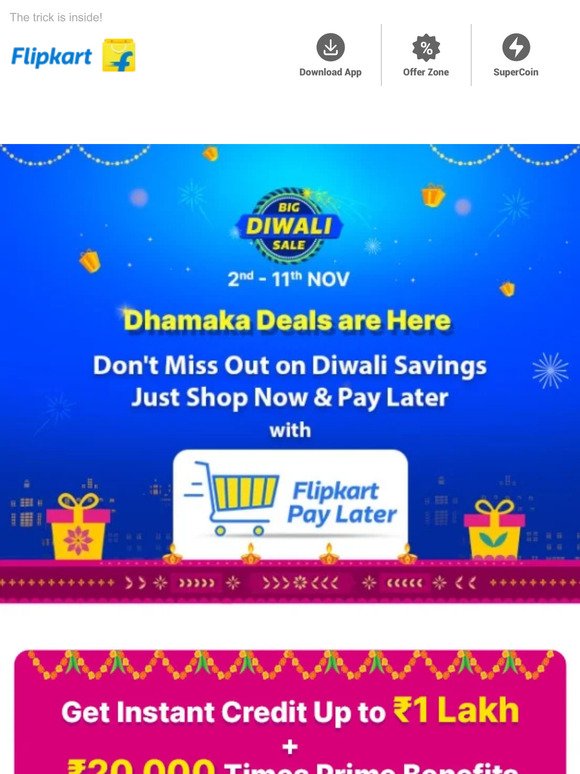 Diwali Shopping Now, Payment Later! 😉