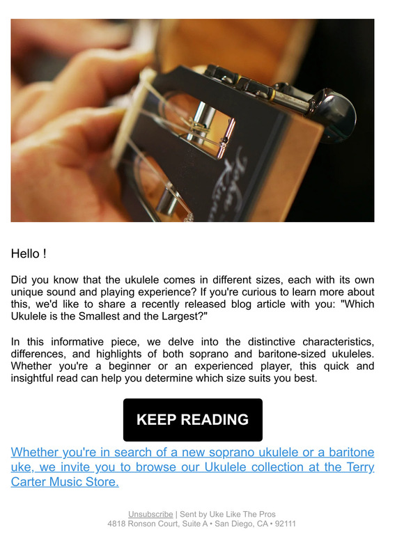 Uke Like The Pros Which Ukulele is the Smallest and the Largest? Milled