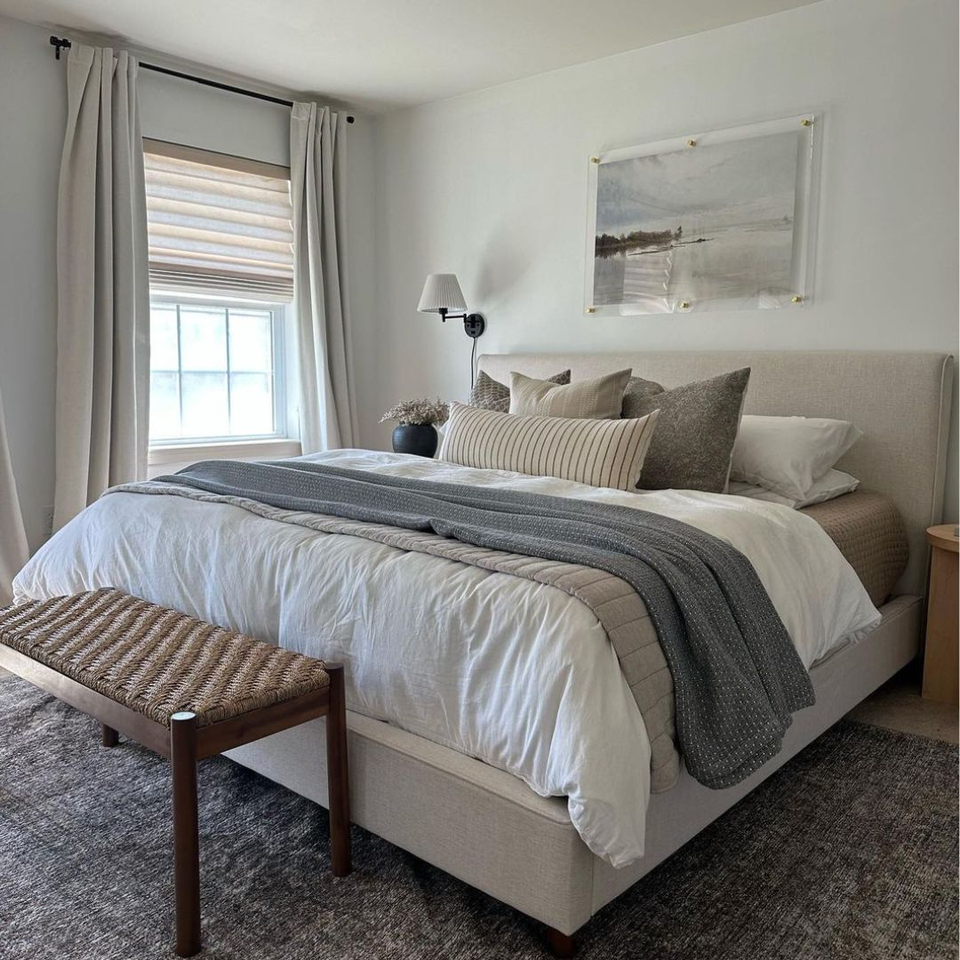 Acrylic Floating Frame in Bedroom