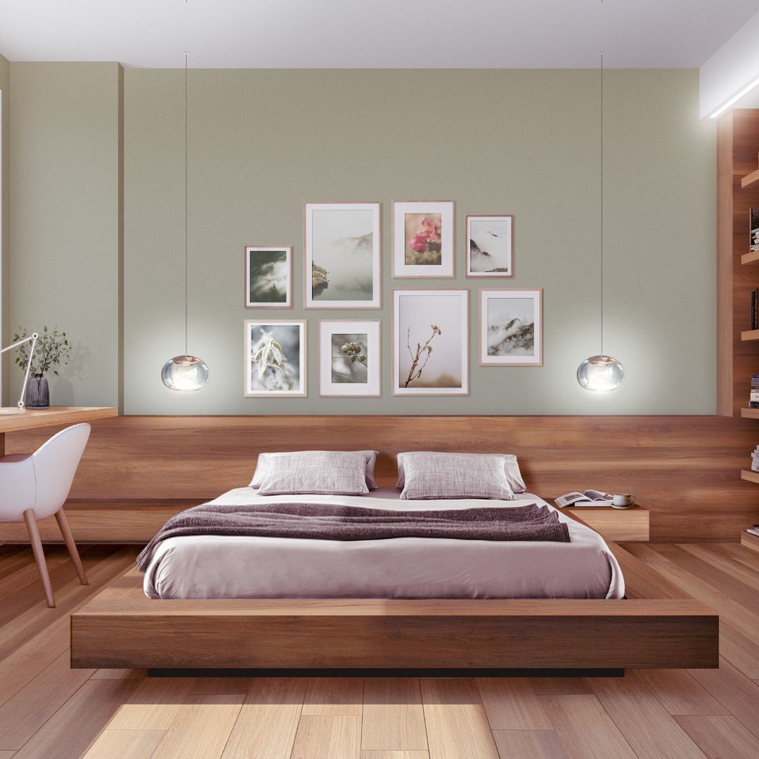 Gallery Wall in Bedroom