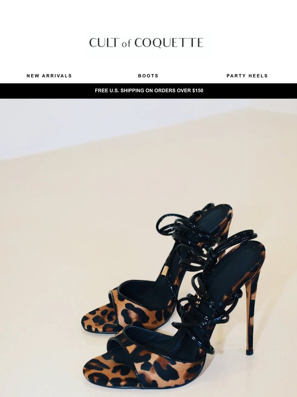 She's Back: MONICA Leopard Heels