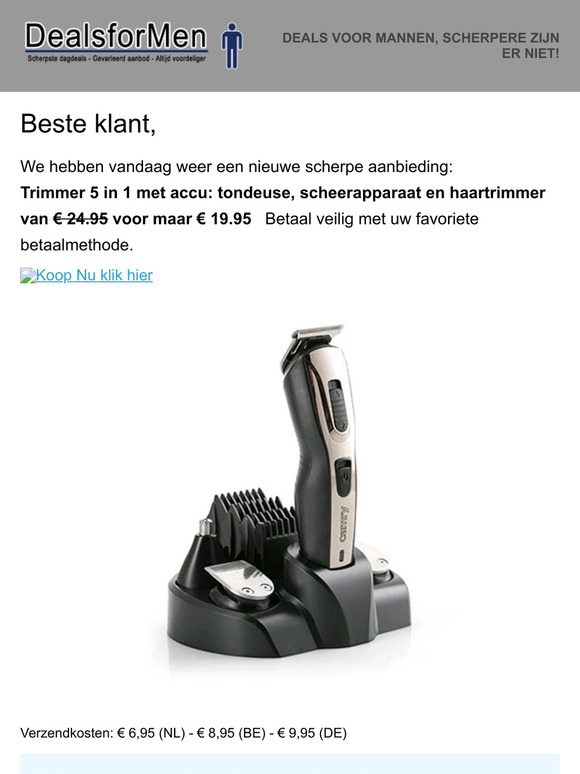 Dagaanbieding van DealsforMen