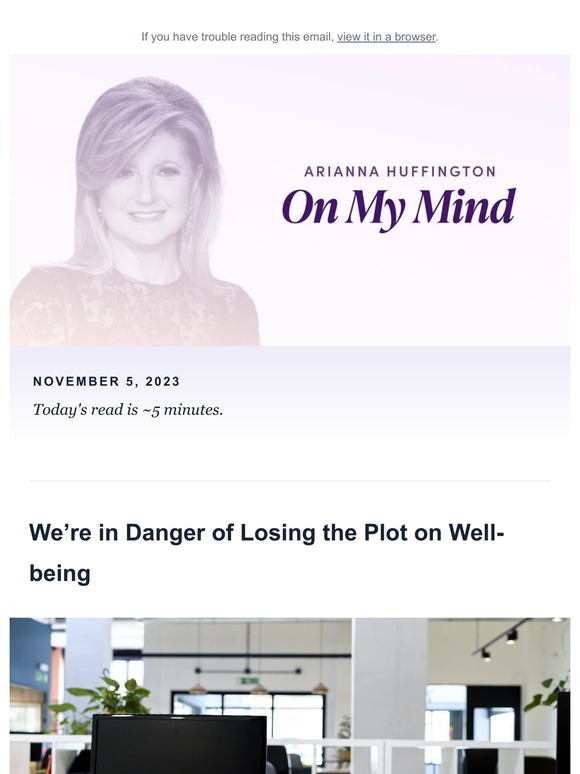 Losing the Plot on Well-being: On My Mind