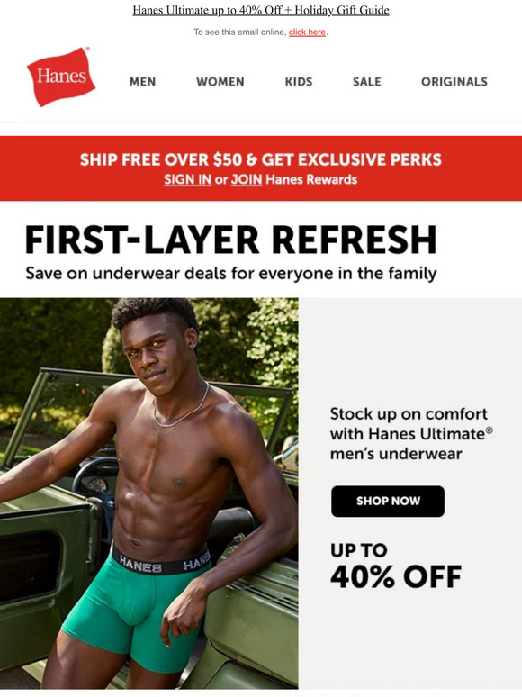 Hanes Too Much Underwear? No Such Thing Milled