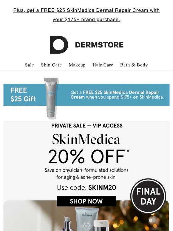 Hours left: 20% off SkinMedica's five-star must-haves