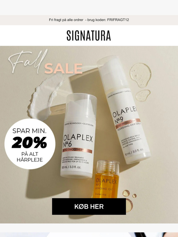 SIDSTE CHANCE: Spar min. 20% på alt hårpleje 💝