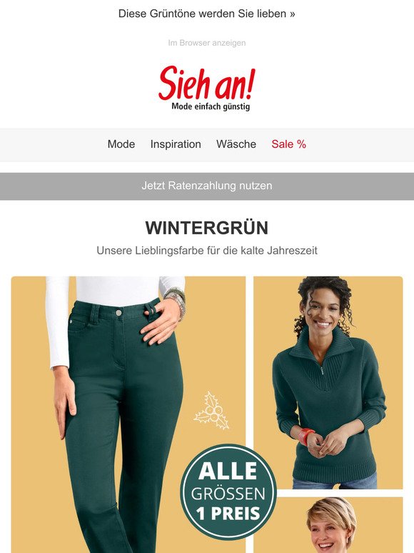 Trendfarbe Wintergrün: Stilsicher durch den Winter! 💚​