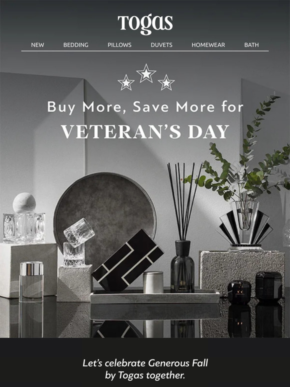 Buy More, Save More for Veteran’s Day