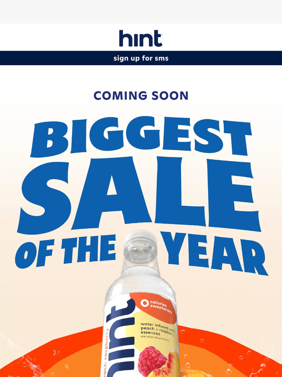 The Biggest Sale of the year is coming...