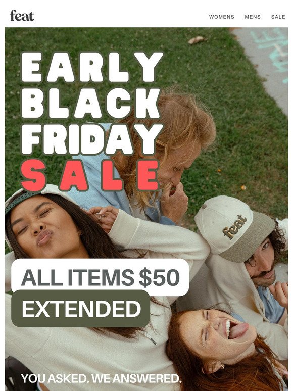 Extended: Early Black Friday Sale