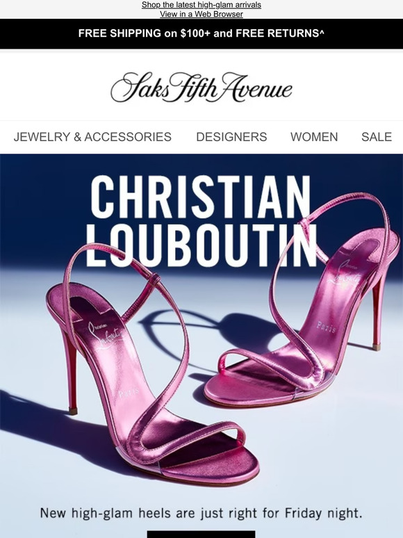 Saks fifth avenue hot sale christian louboutin shoes