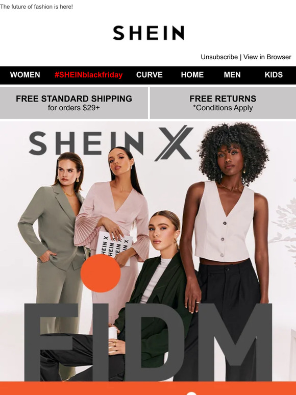 SHEIN: NEW LAUNCH: SHEIN X FIDM | Milled