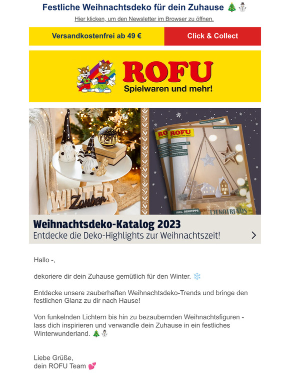 rofu Unser neuer WeihnachtsdekoKatalog! 🎄 🤩 Milled