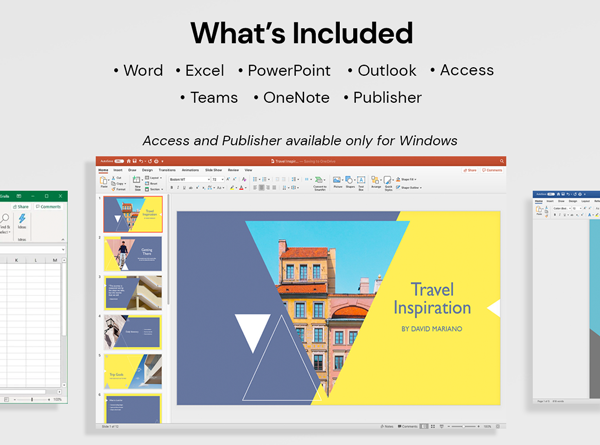 LIMITED INVENTORY! Microsoft Office for Windows or Mac: Lifetime License