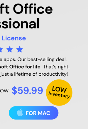 LIMITED INVENTORY! Microsoft Office for Mac: Lifetime License