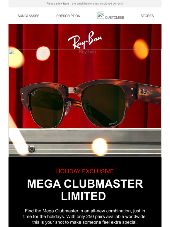 Gift an exclusive / Mega Clubmaster Limited 