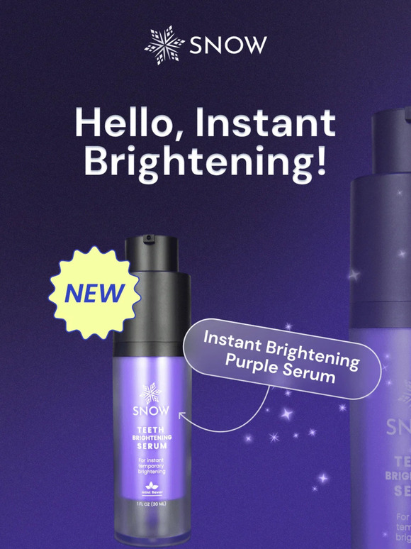 NOW LIVE: Instant Brightening Purple Serum 👀🟣🦷