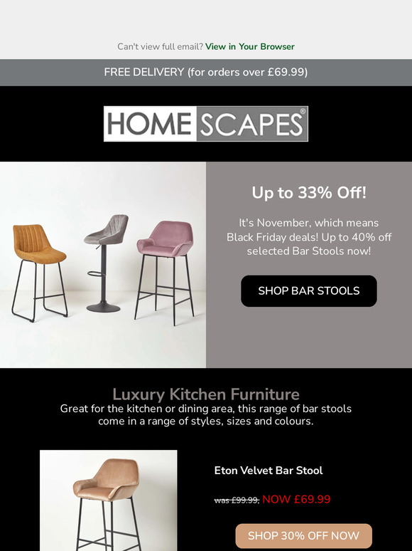 33% Off Bar Stools Inside 🚨