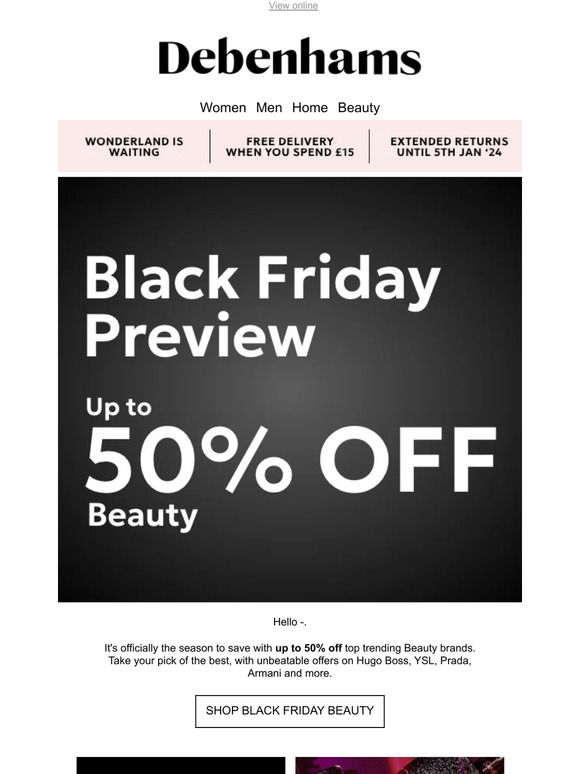 Black Friday Beauty steals at up to 50% off — + FREE delivery