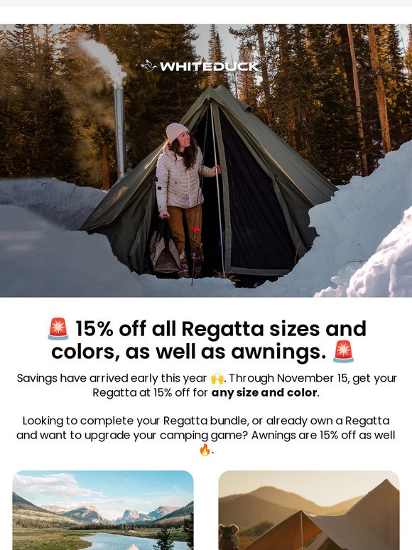 15% off All Regatta Tents + Awnings 🥳