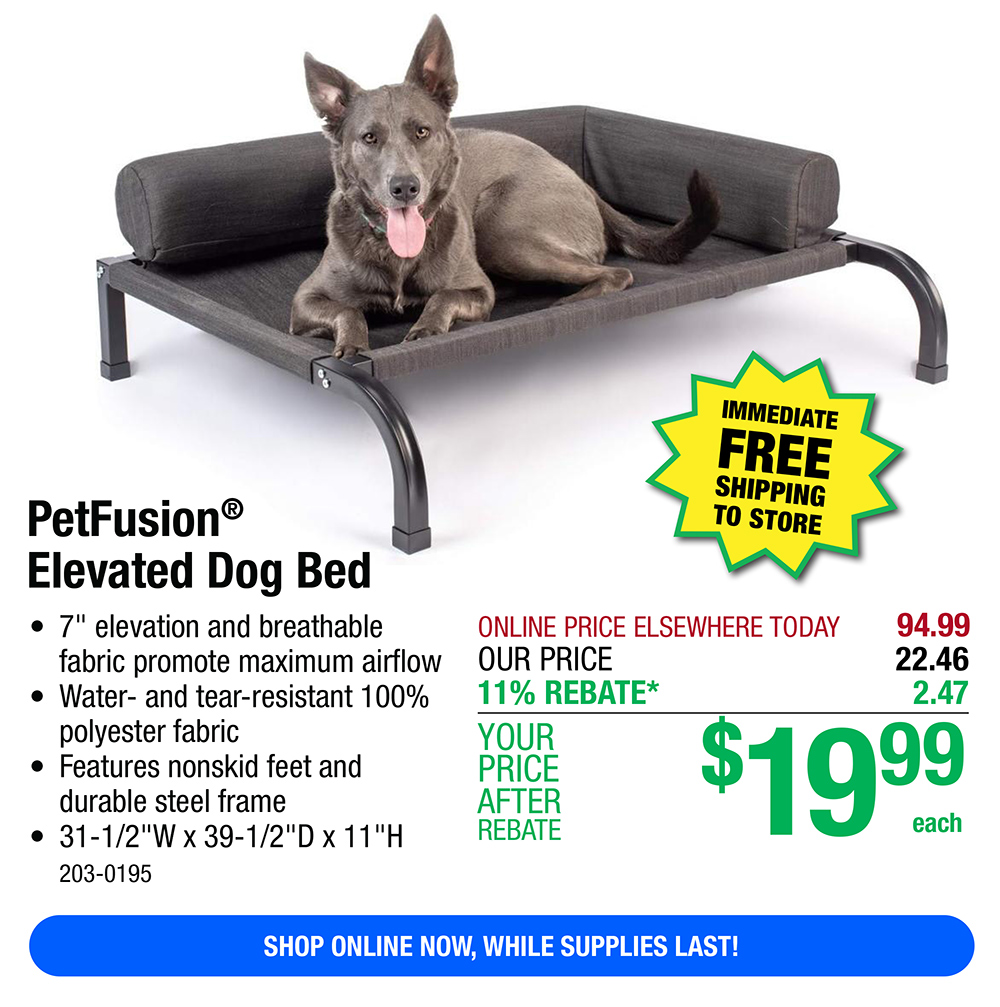 Menards PetFusion® Elevated Dog Bed UNDER 20! Milled