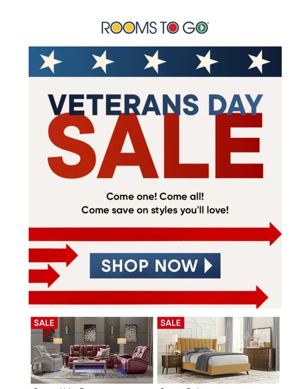 This just in: Veterans Day Sale savings!