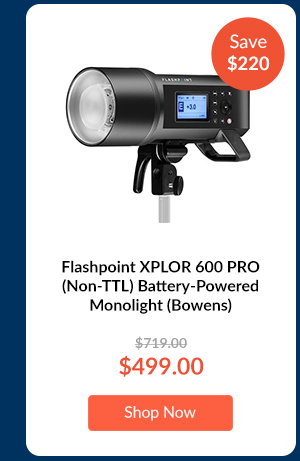 Flashpoint XPLOR 600 PRO (Non-TTL) Battery-Powered Monolight (Bowens)