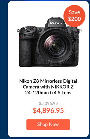 Nikon Z8 Mirrorless Digital Camera with NIKKOR Z 24-120mm f/4 S Lens