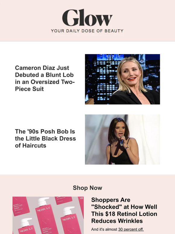 InStyle Cameron Diaz debuted a blunt new haircut Milled