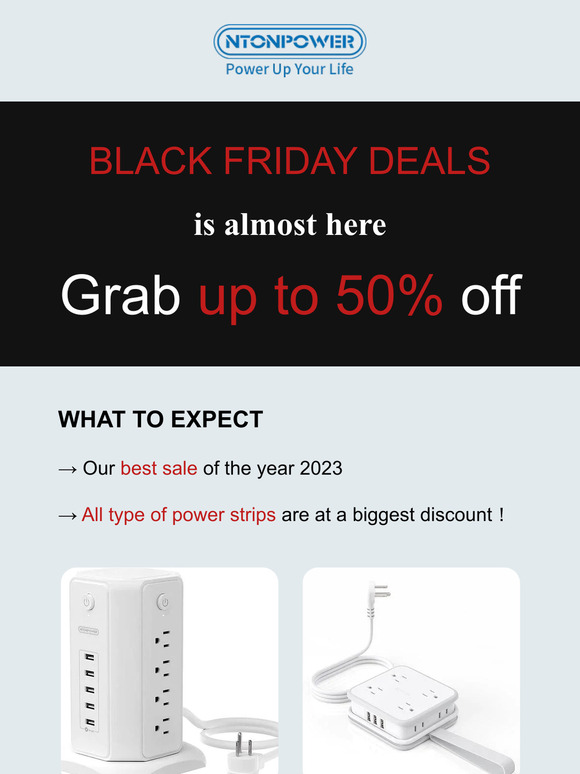 Grab 50% Off at Ntonpower Black Friday Now