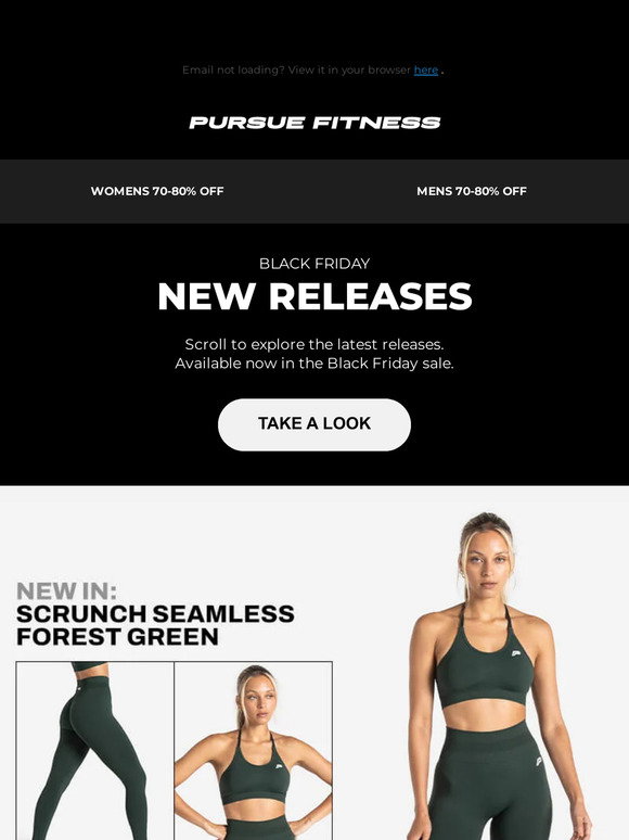 Pursue Fitness on X: BLACK FRIDAY IS NOW LIVE 📣 Up to 80% off everything.    / X