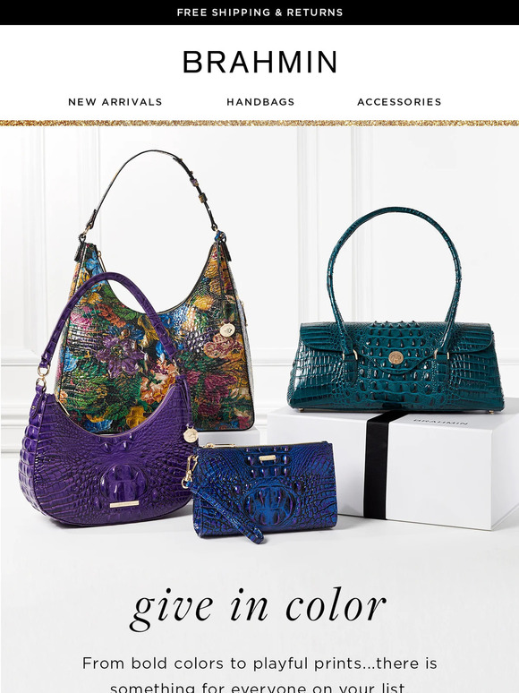 Brahmin Handbags: Colors for everyone on your list! | Milled