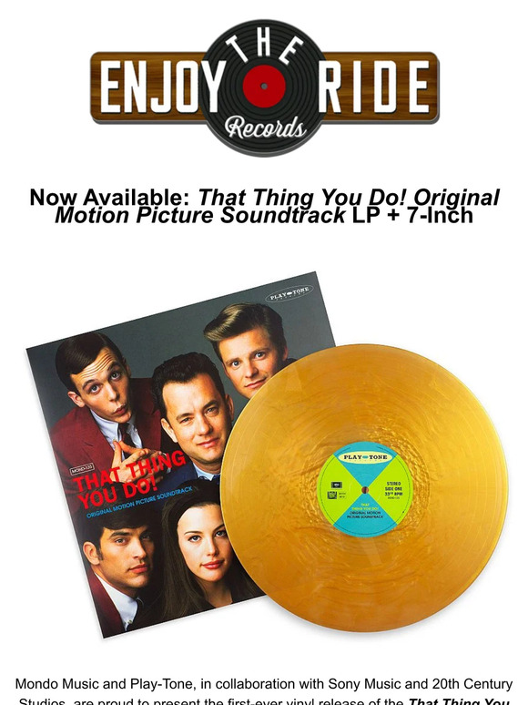 That Thing You Do! Original Motion Picture Soundtrack LP + 7-Inch – Mondo