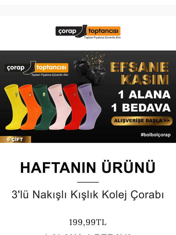 ⭐EFSANE KASIM'da Haftanın Ürünü 🧦