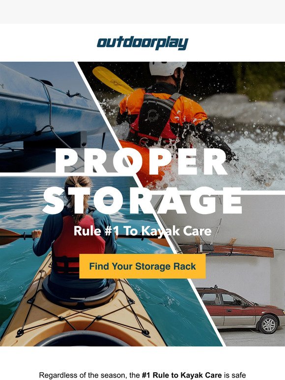Crowded Garage? #1 Fix for Proper Kayak Care