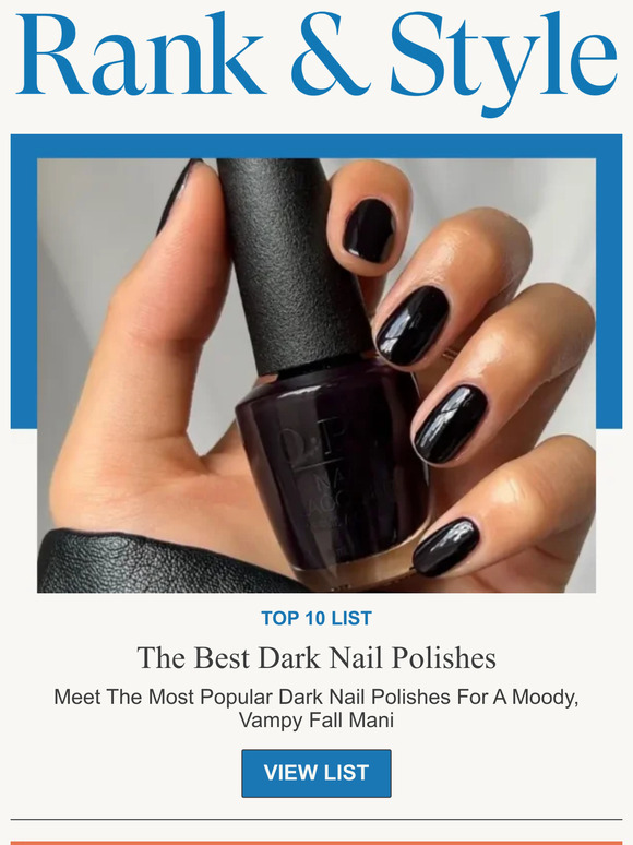 Rank & Style 10 dark nail polishes that will make the most perfect