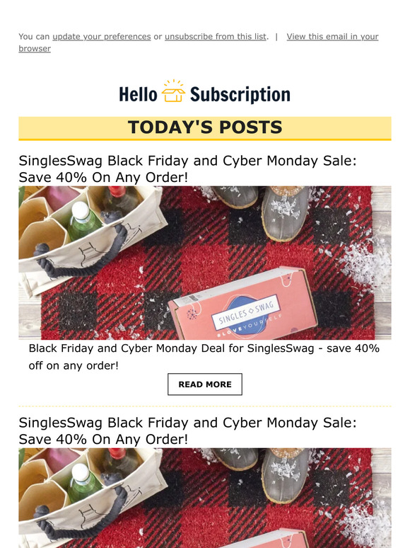 💌 Hello Subscription! Reviews, Spoilers, & Deals! 💌