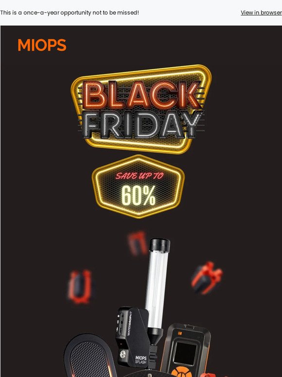 [EARLY ACCESS] Up to 60% Off: MIOPS Black Friday Exclusive Deals! 🎉
