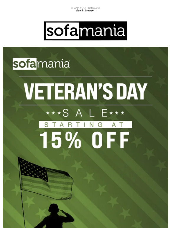 Thank You! Veteran's Day Sale 🇺🇸