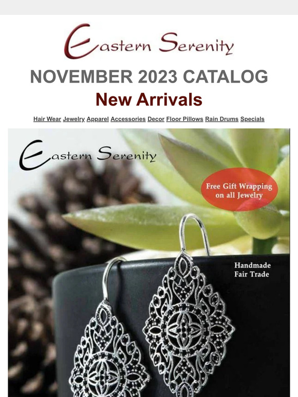 Eastern Serenity New November catalogs in your mailbox now Milled