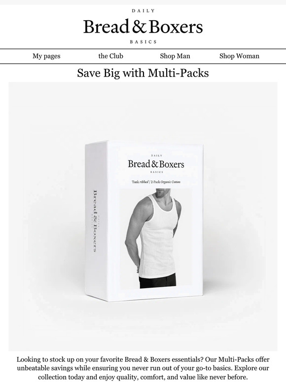 Save big with Muti-Packs