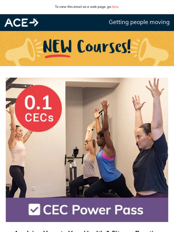 NEW courses now available!